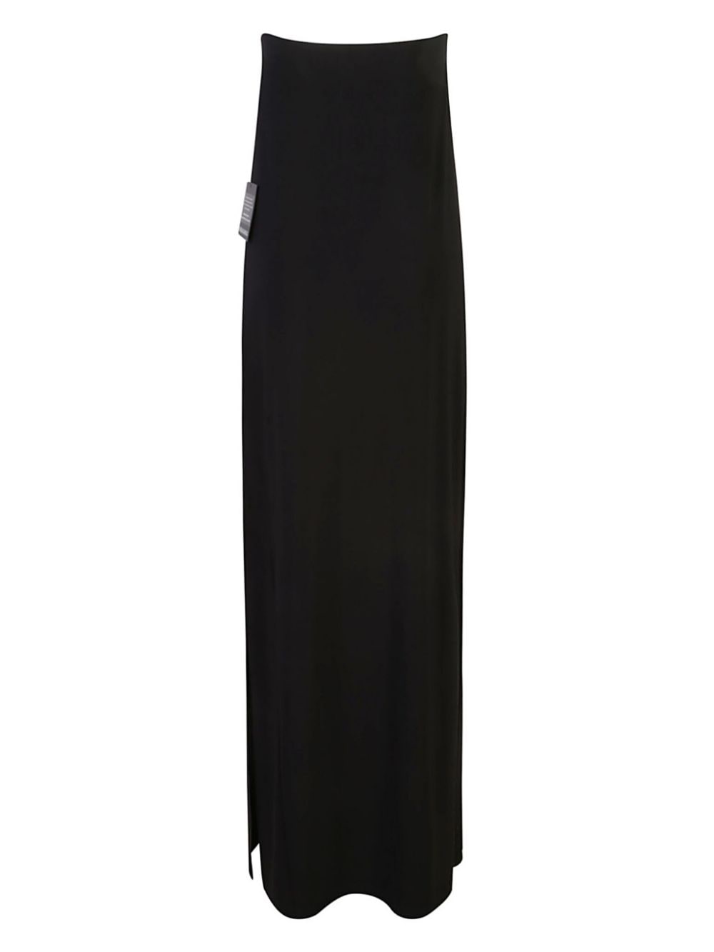 Shop Norma Kamali Strapless Maxi Dress In 黑色