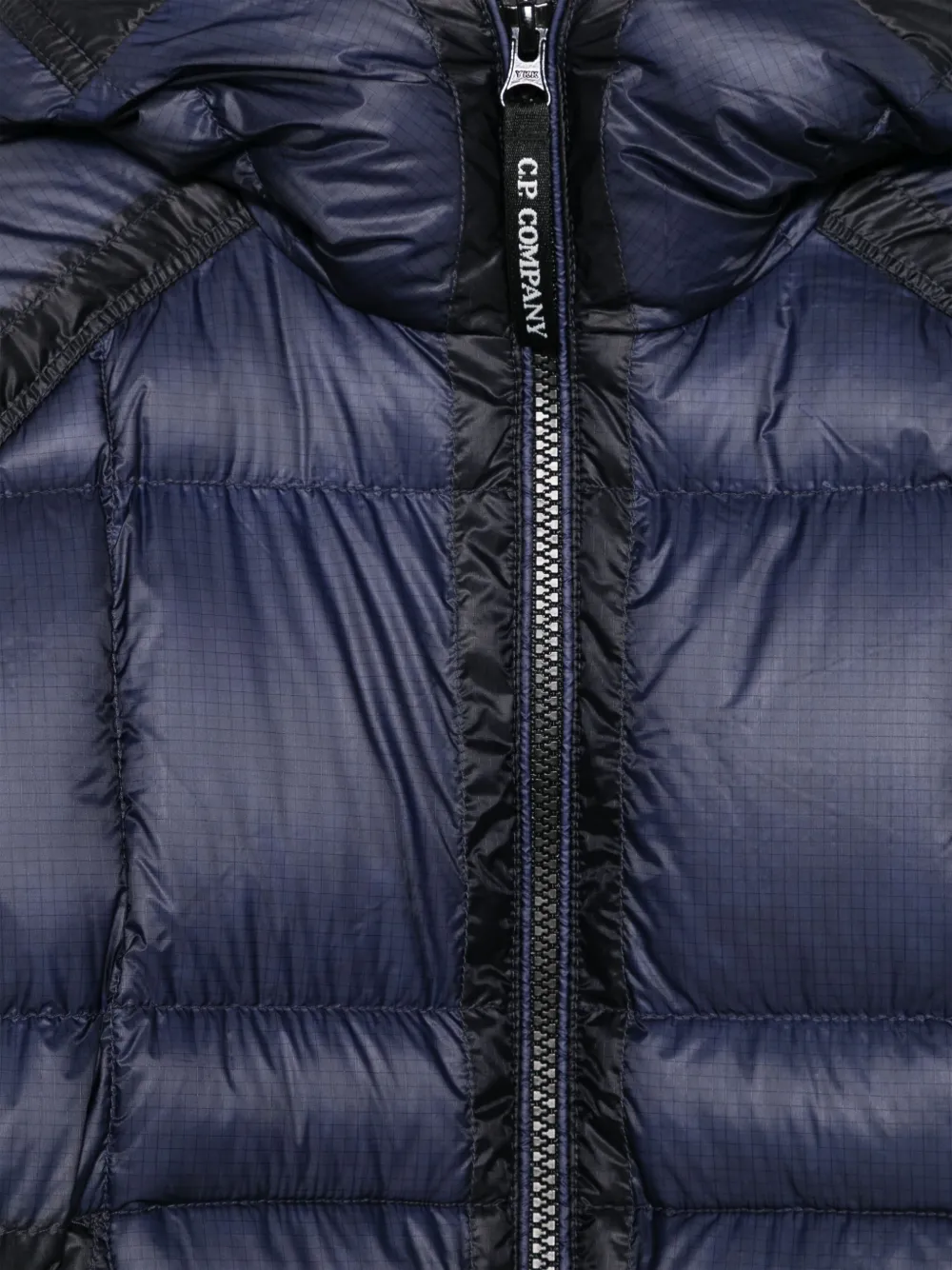 C.P. Company Kids Gewatteerd jack met lensdetail Blauw