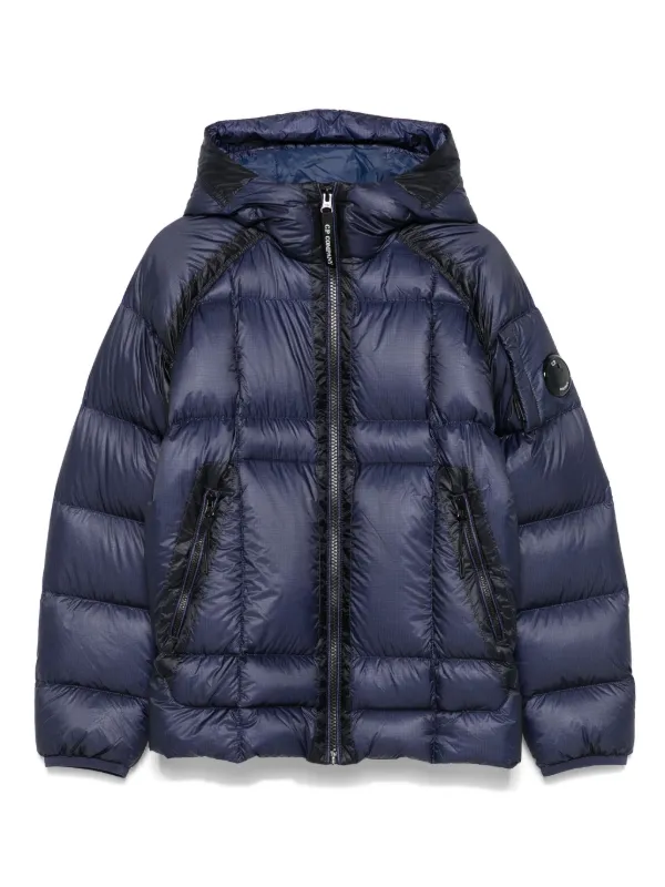 Company Kids Lens-detail Padded Jacket Blue FARFETCH CA