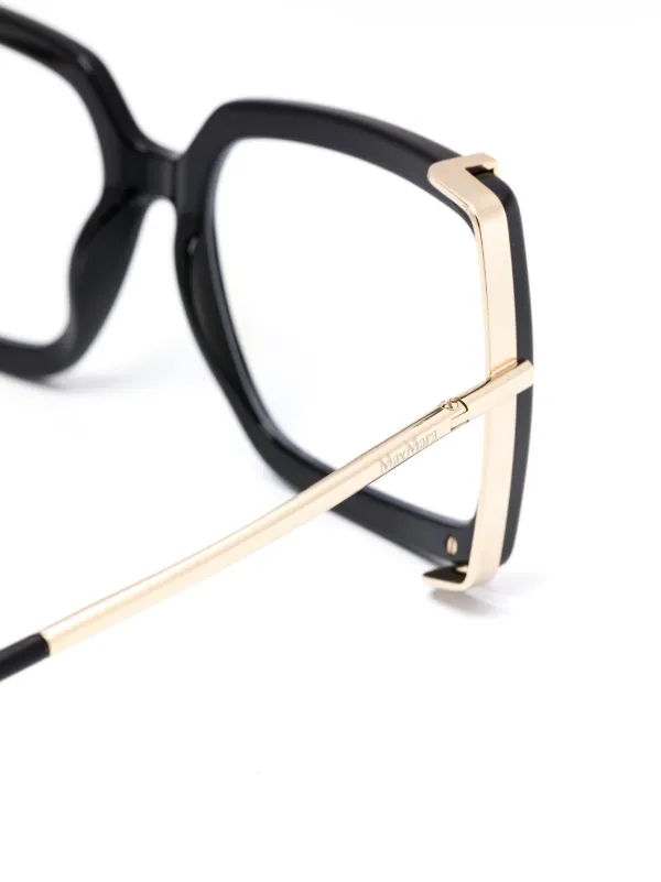Max Mara Eyewear square-frame Glasses | Gold | FARFETCH display picture 3