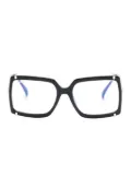 Max Mara Eyewear square-frame glasses - Gold