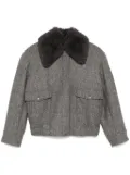 Stella McCartney spread-collar coat - Grey