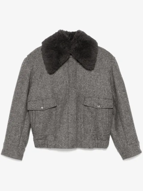 Stella McCartney abrigo capitonado con cuello italiano