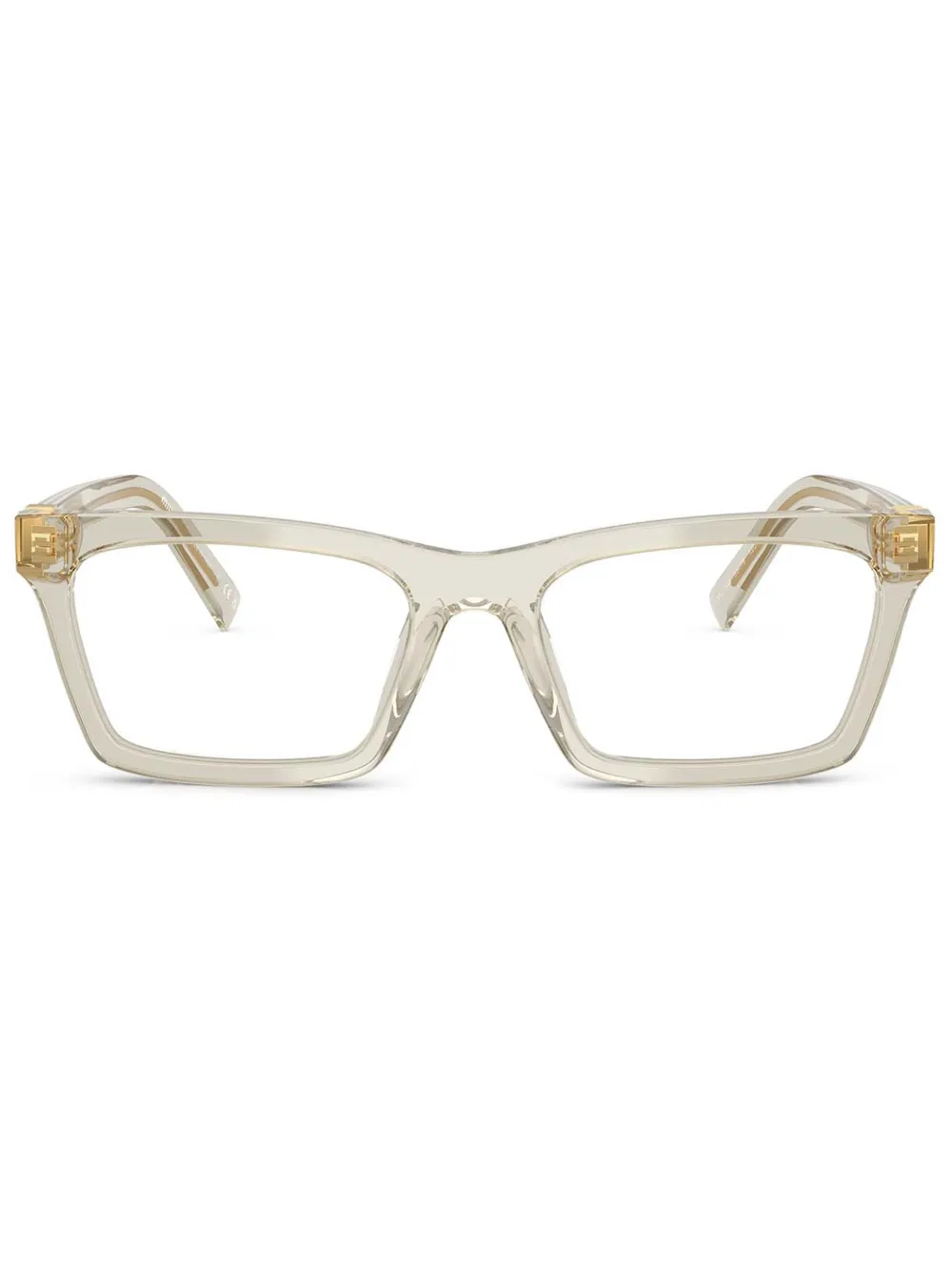 Miu Miu Eyewear rectangle-frame glasses | Green | Image 1
