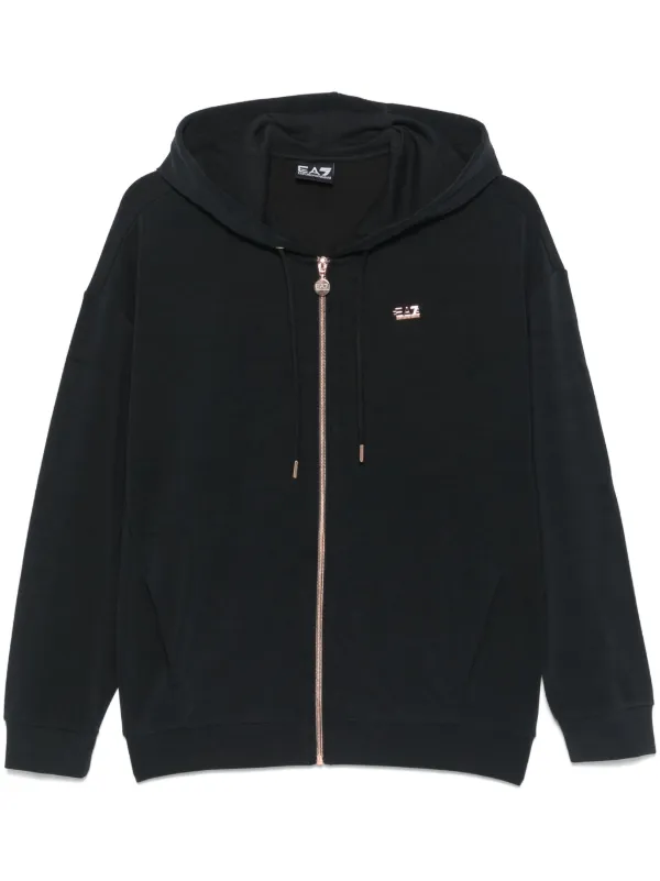 Armani zip up hoodie sale