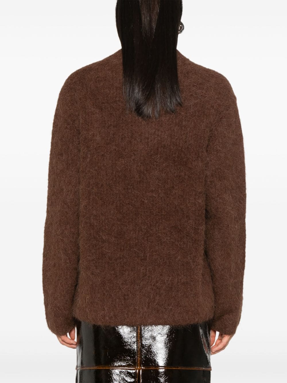 Shop Séfr Haru Sweater In Brown