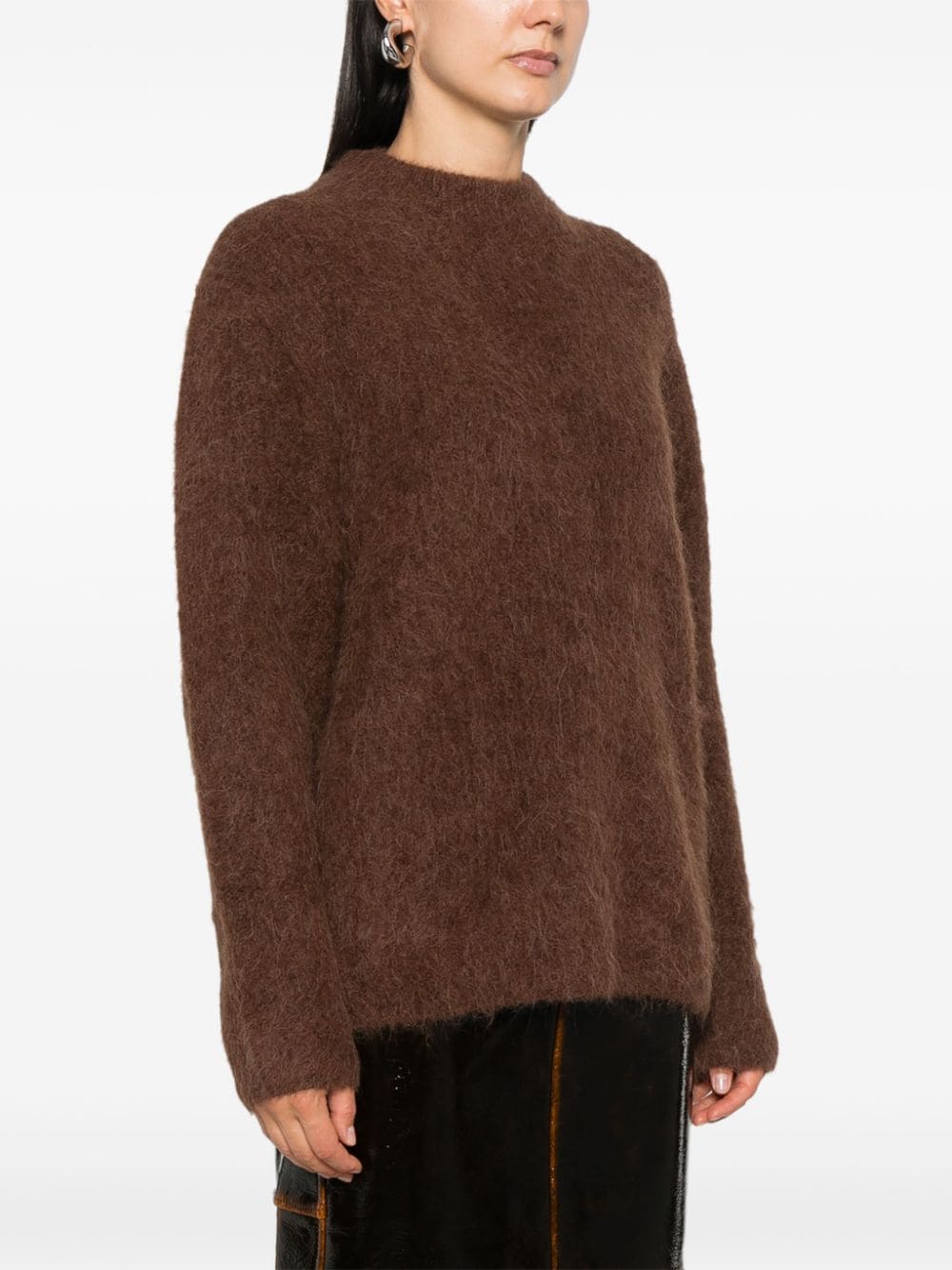 Shop Séfr Haru Sweater In Brown