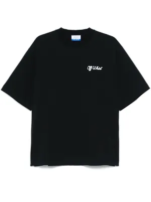 Off-White グラフィックTシャツ ブラック Off-White ショートスリーブ Tシャツ | ブラック | FARFETCH JP