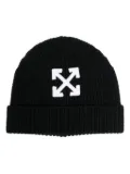 Off-White Arrows beanie hat - Black