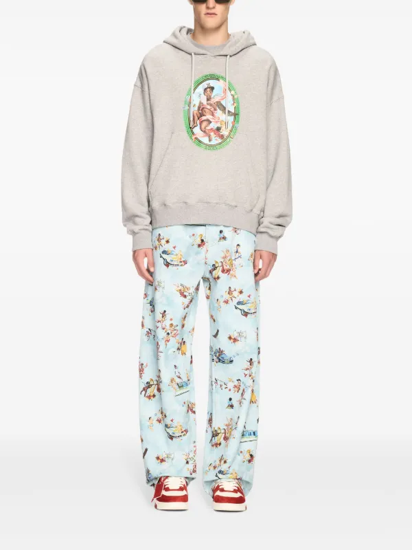 パーカー・フーディ Off-White 'Fresco Oval' Hoodie Off-White Fresco-Oval Skate Hoodie | Grey | FARFETCH UK