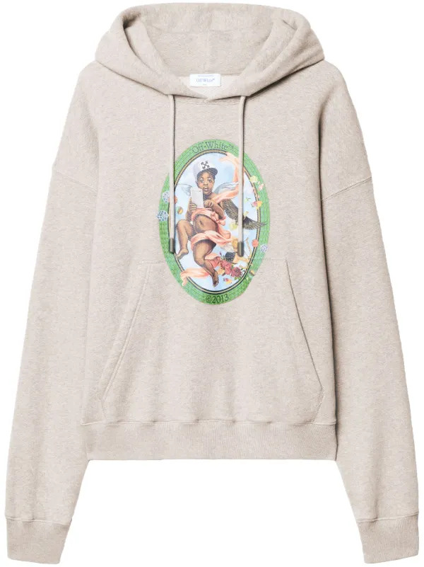 パーカー・フーディ Off-White 'Fresco Oval' Hoodie Off-White Fresco-Oval Skate Hoodie | Grey | FARFETCH UK