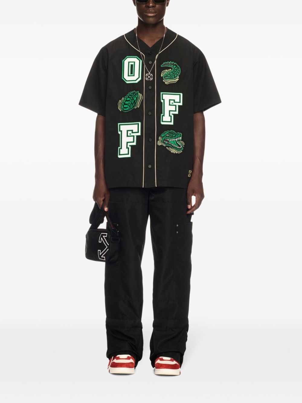 Off-White Croco baseball shirt Men