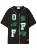 Off-White Croco baseball shirt - Black