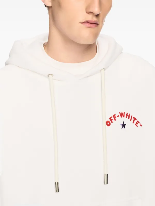 Off-White Star Arrow Hoodie | White | FARFETCH CA