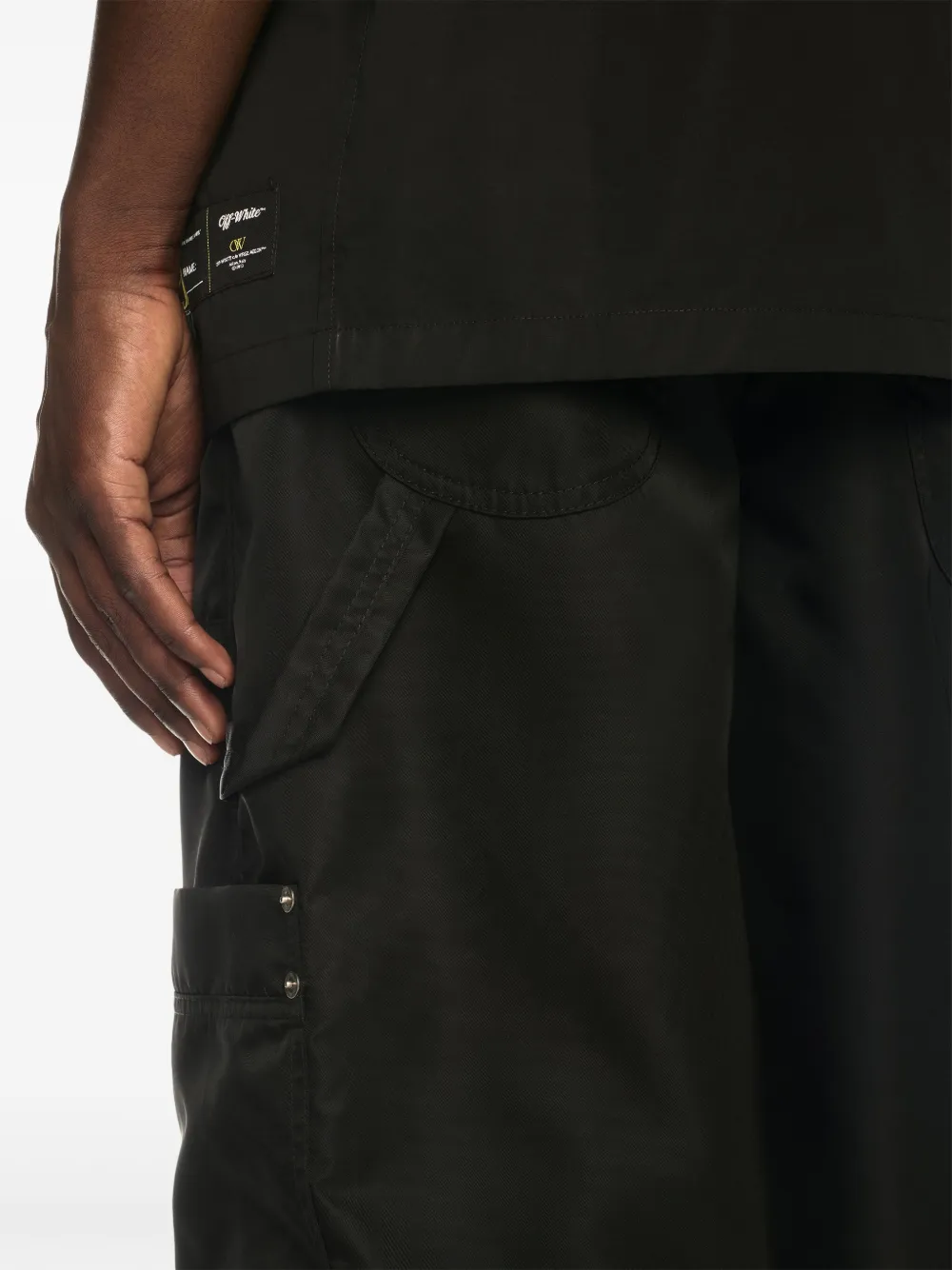 Off-White Cargo broek met Arrows-patroon Zwart