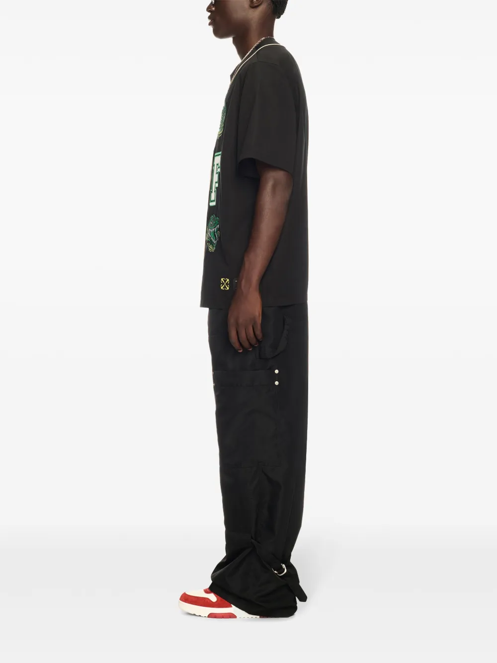 Off-White Cargo broek met Arrows-patroon Zwart