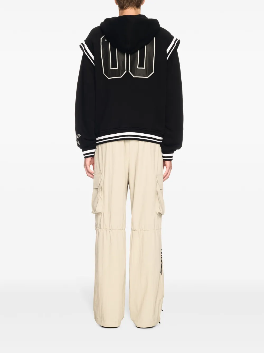 Off-White Bomberjack met logo-applicatie Zwart