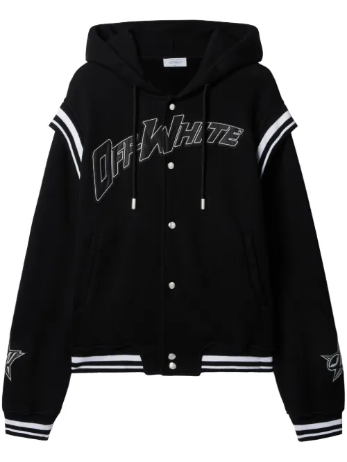 Veste bomber à logo appliqué - Off-White - Modalova