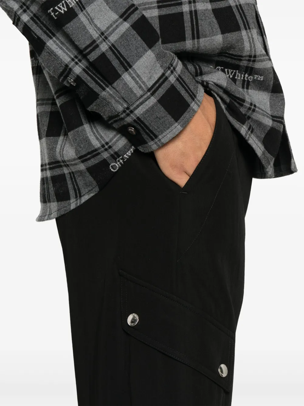 Off-white Woolgab Cargo Pants In Black