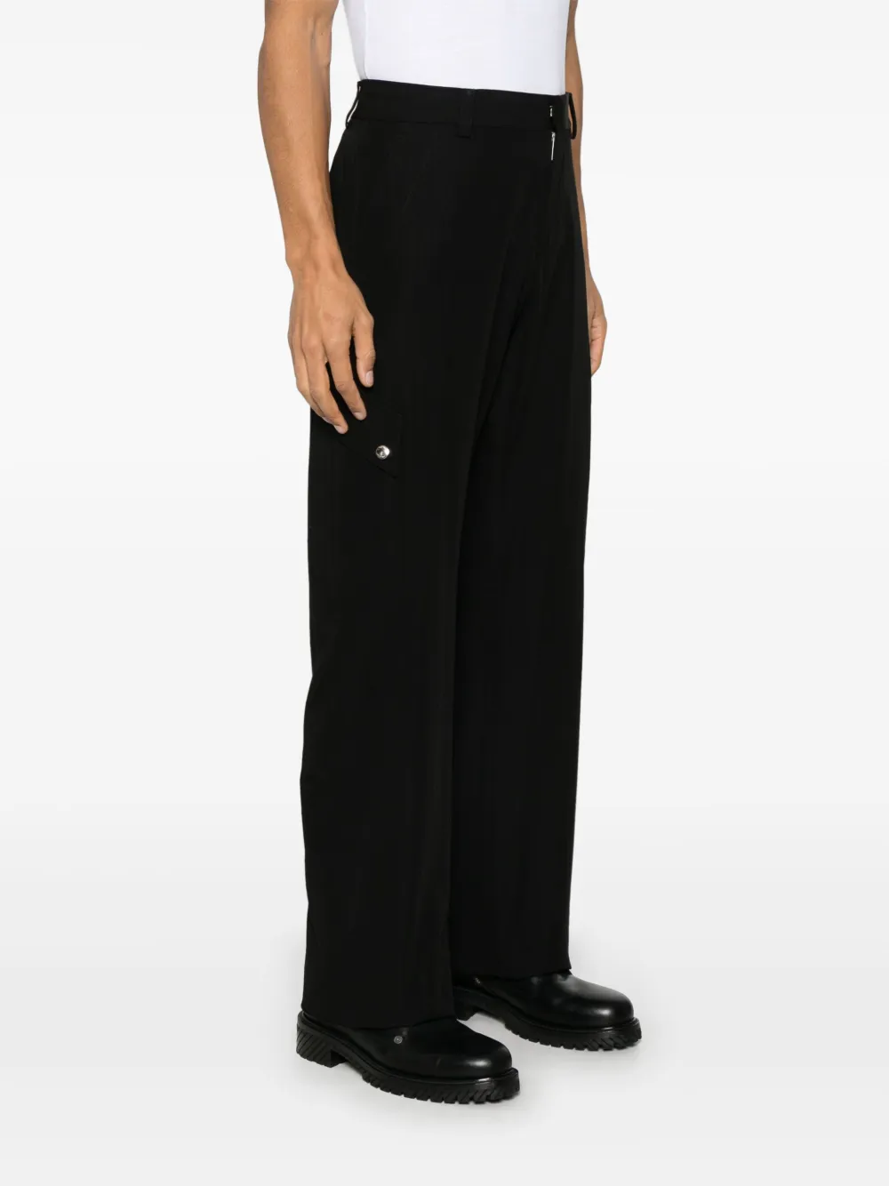 Off-white Woolgab Cargo Pants In Black