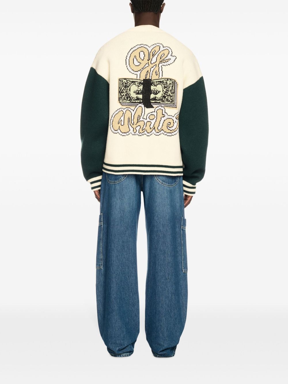 Off-White Crystal Cash varsity cardigan Men