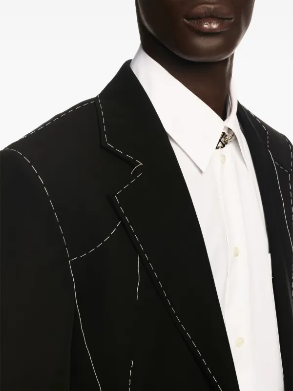 blazer black off white