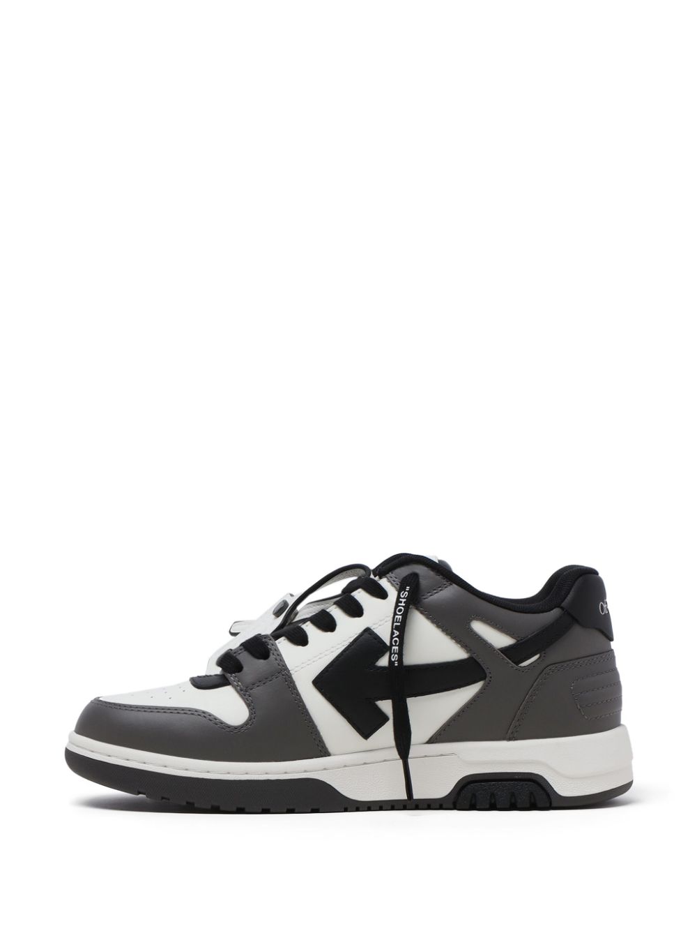 Off-White OUT OF OFFICE CALF LEATHER DARK GREY - B Women