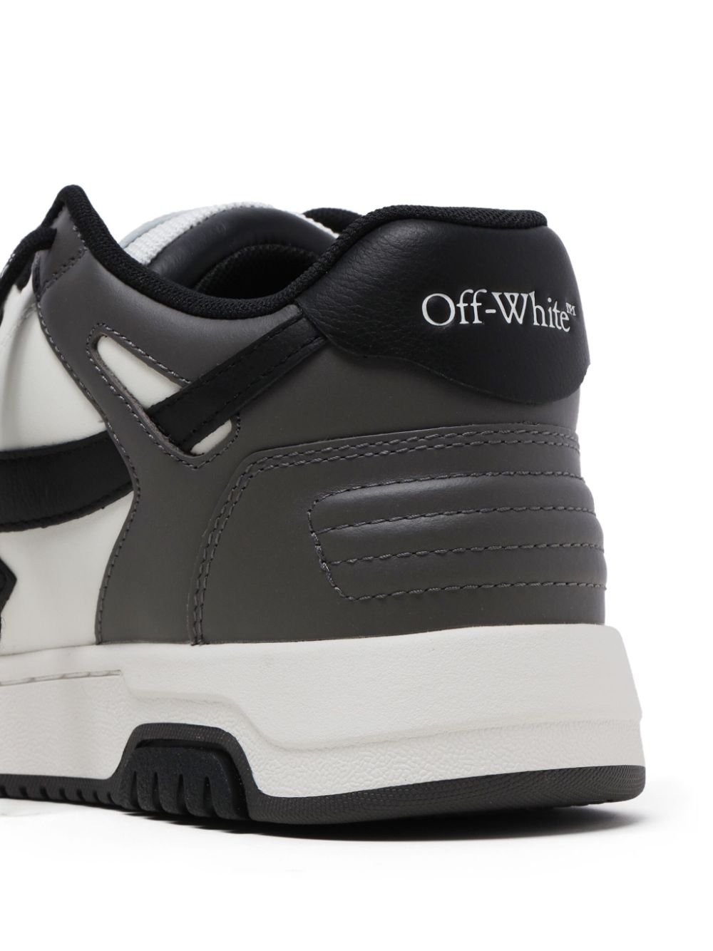 Off-White OUT OF OFFICE CALF LEATHER DARK GREY - B Women