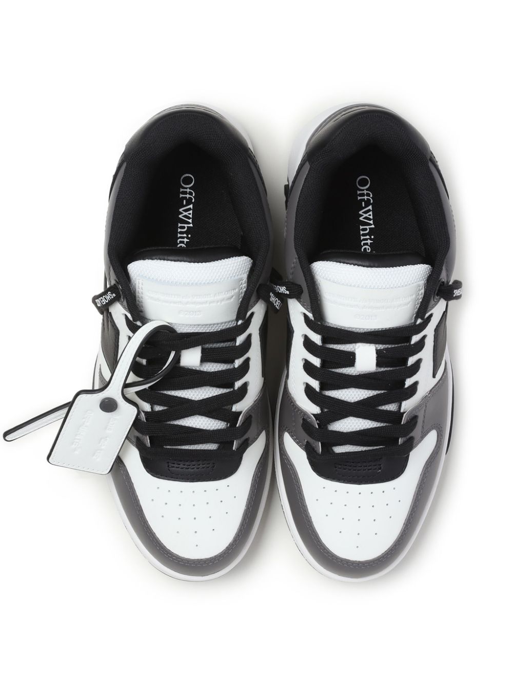 Off-White OUT OF OFFICE CALF LEATHER DARK GREY - B Women