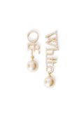 Off-White Logo earrings - Gold