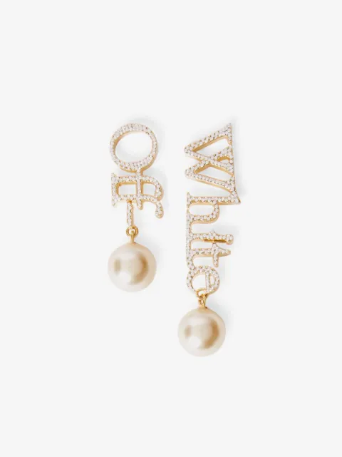 Off-White aretes con logo