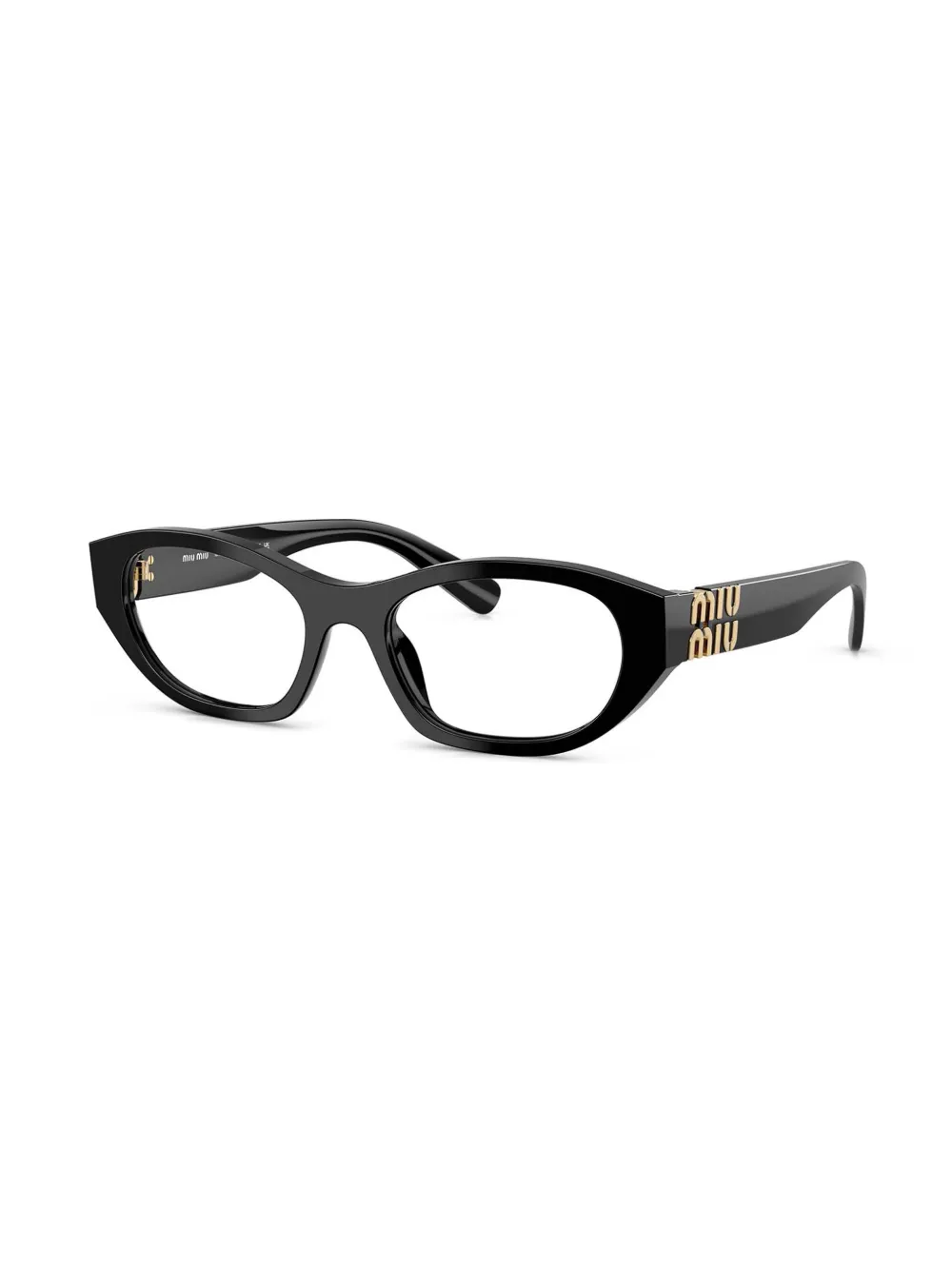 Miu Miu Eyewear Bril met ovaal montuur - Zwart