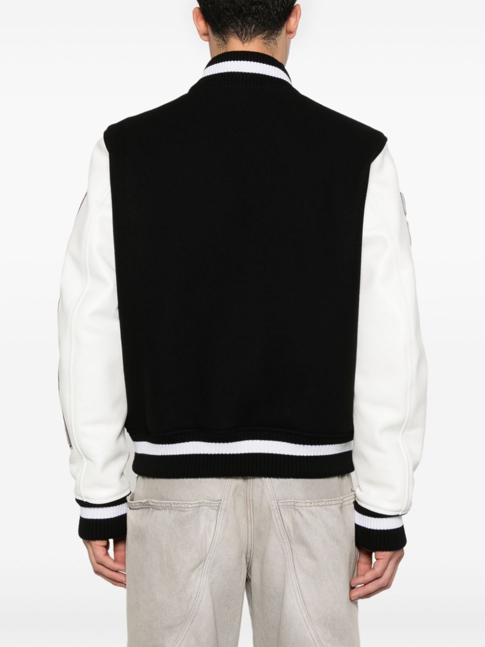 Off-White Lea varsity jacket Men