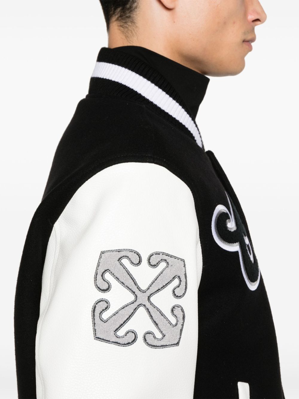 Off-White Lea varsity jacket Men