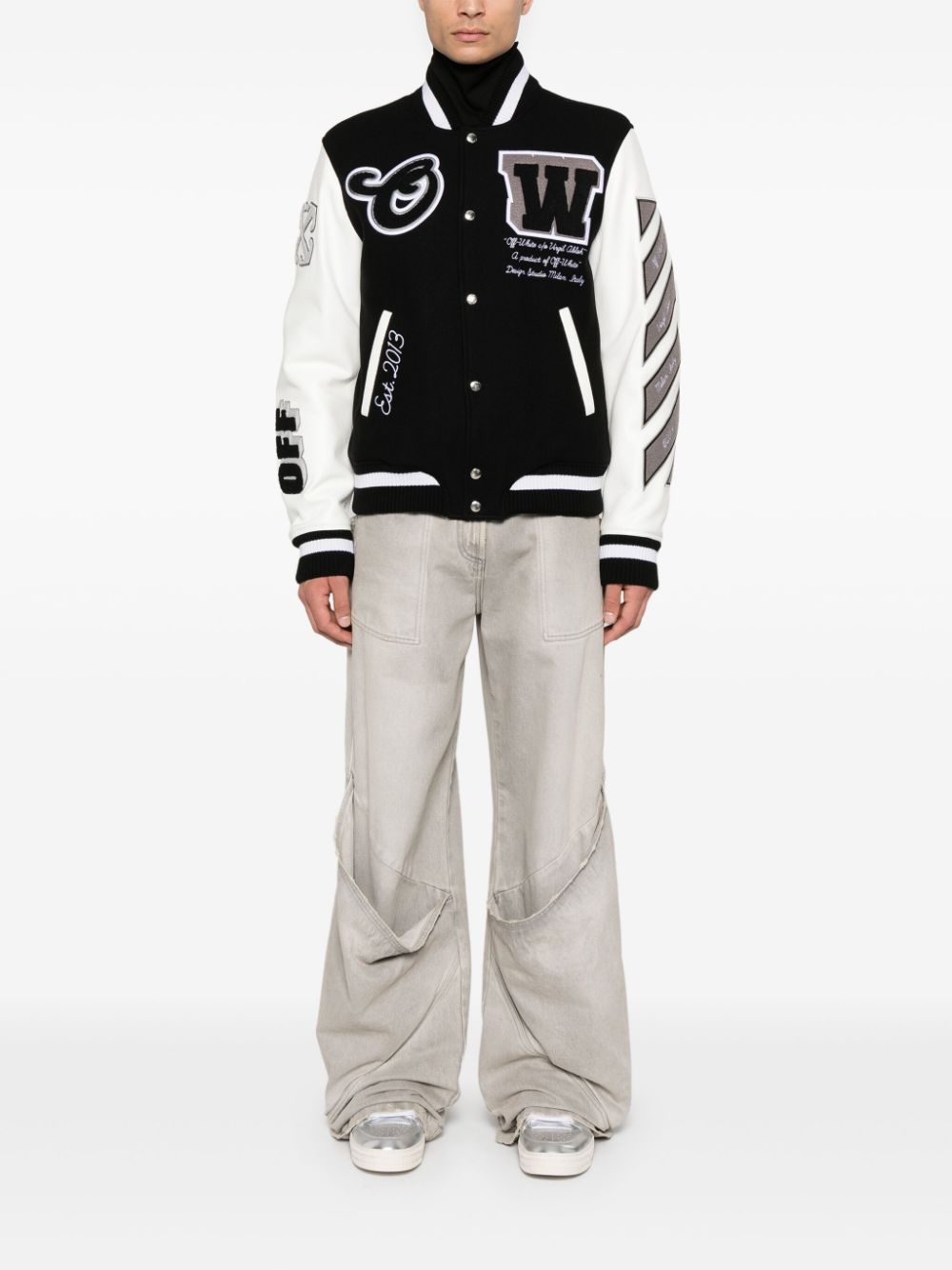 Off-White Lea varsity jacket Men