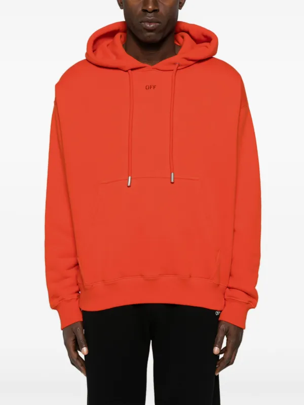 Off White Vibe Arrow Hoodie Orange FARFETCH UK