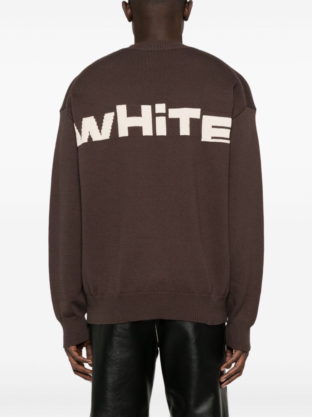 Off-White intarsia-logo sweater Men