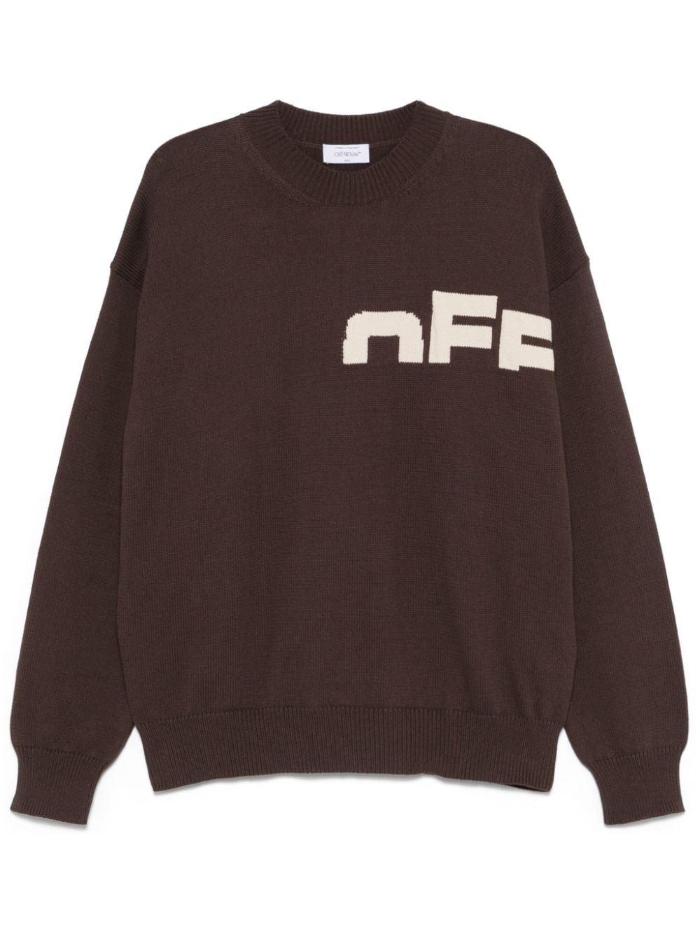 Off-White intarsia-logo sweater Men