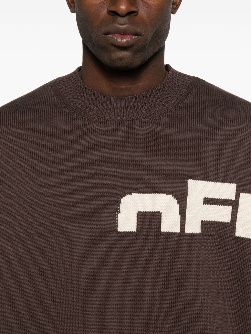 Off-White intarsia-logo sweater Men