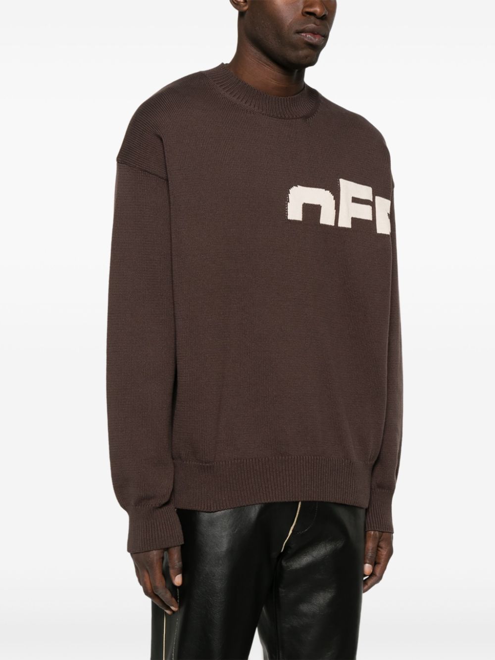 Off-White intarsia-logo sweater Men