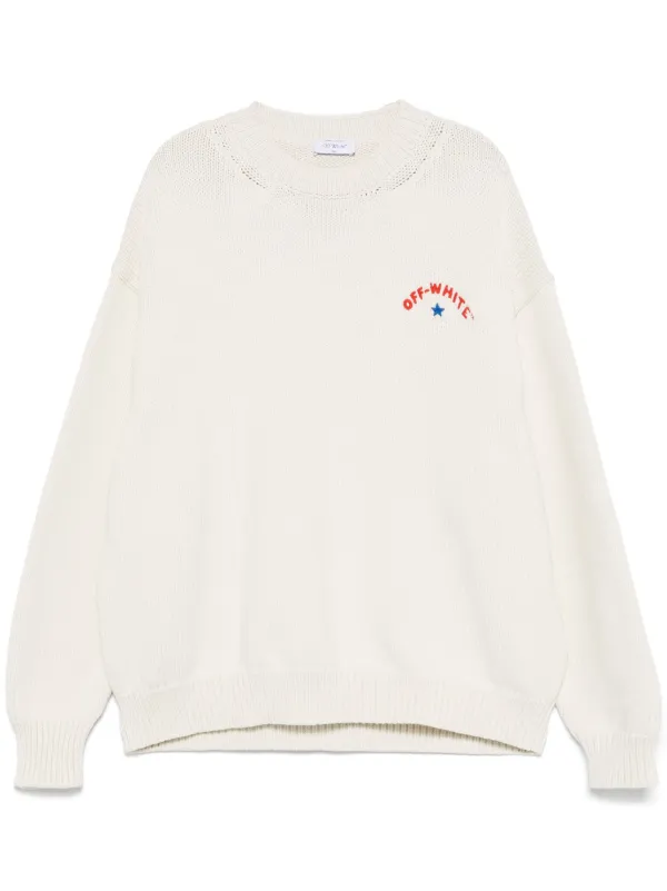 Off-White Star Arrow セーター | ホワイト | FARFETCH JP