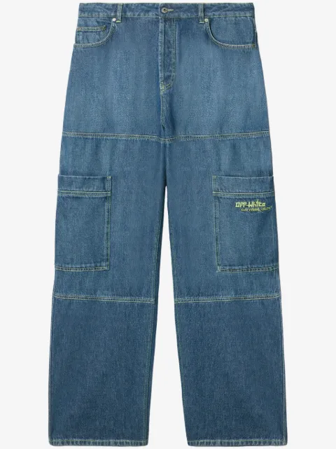 Off-White Irregular Cargo-Jeans