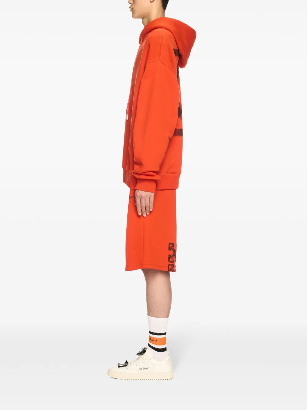 Cheap Off-White Orange Vibe Arrow track shorts Men