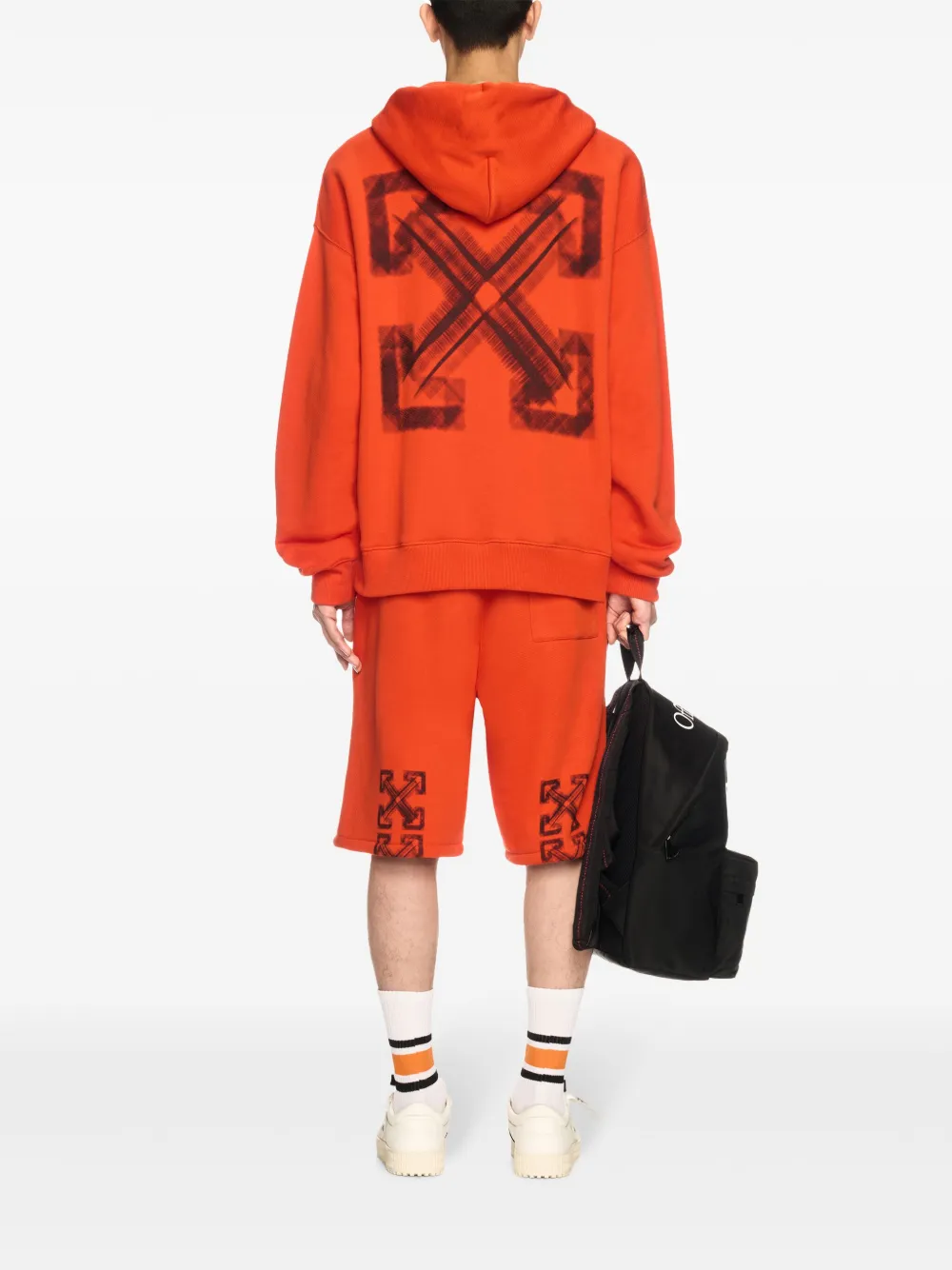 Cheap Off-White Orange Vibe Arrow track shorts Men