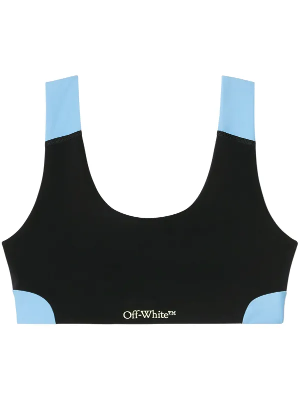 【関税込み】Off-White スポーツブラ Off-White カラーブロック スポーツブラ | ブラック | FARFETCH JP