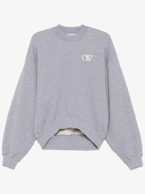 Off-White logo-embroidered sweatshirt