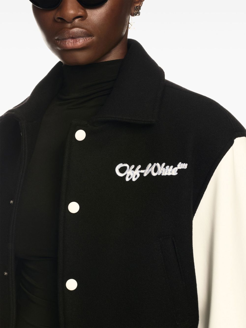 Off-White cropped bomber jacket Women