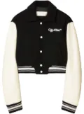 Off-White cropped bomber jacket