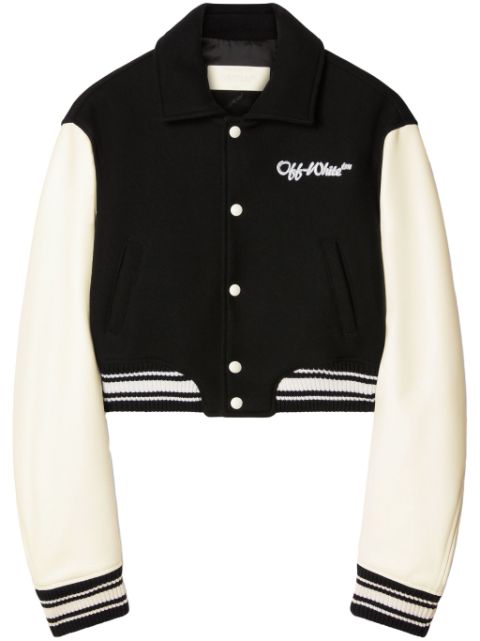 Off-White cropped bomber jacket Women