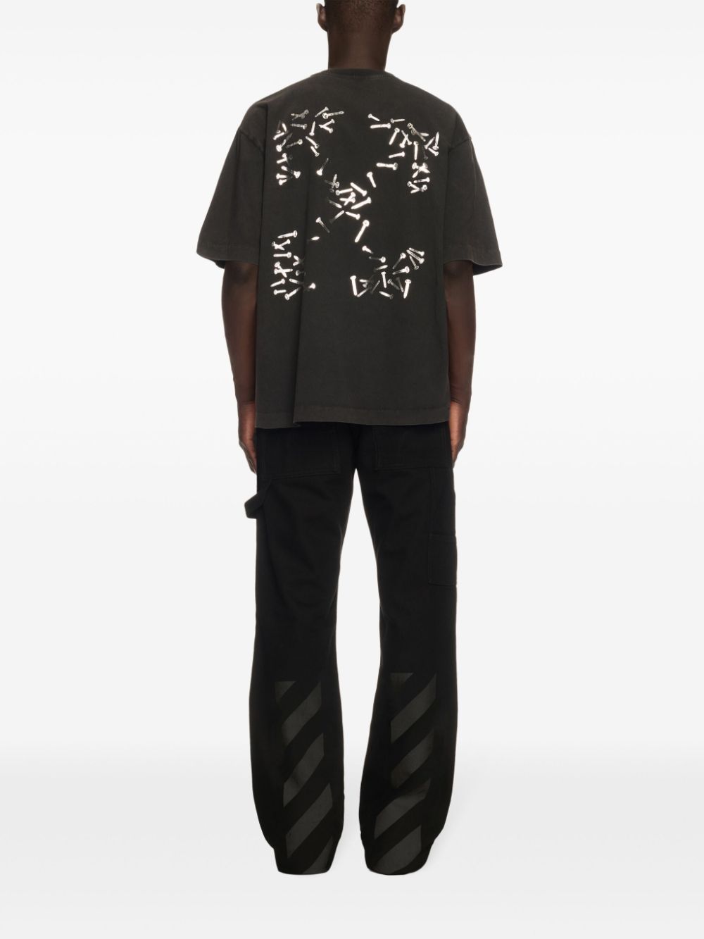 Off-White T-shirt met Arrows-print Zwart